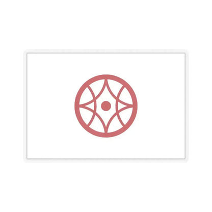 Flag of Yokkaichi Mie Japan - STICKER Vinyl Kiss-Cut Decal 6 Inch Transparent - The Sticker Space