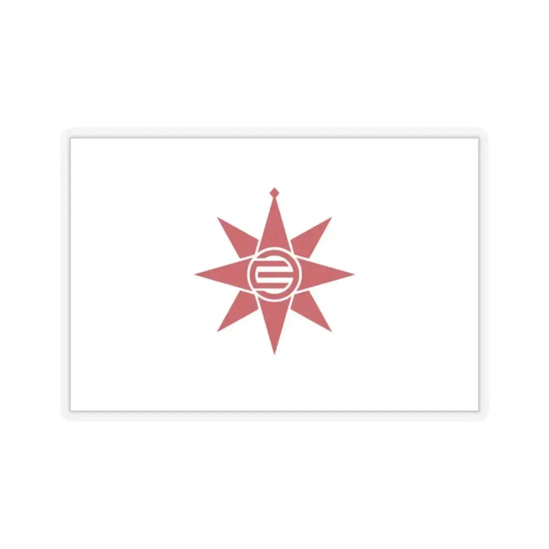 Flag of Yokosuka Kanagawa Japan - STICKER Vinyl Kiss-Cut Decal 2 Inch Transparent - The Sticker Space