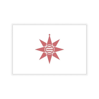 Flag of Yokosuka Kanagawa Japan - STICKER Vinyl Kiss-Cut Decal 2 Inch Transparent - The Sticker Space