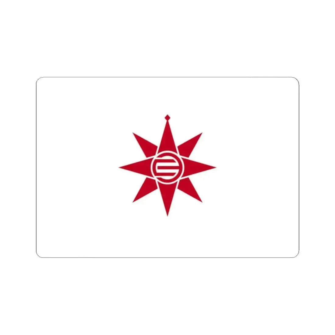 Flag of Yokosuka Kanagawa Japan - STICKER Vinyl Kiss-Cut Decal 2 Inch White - The Sticker Space