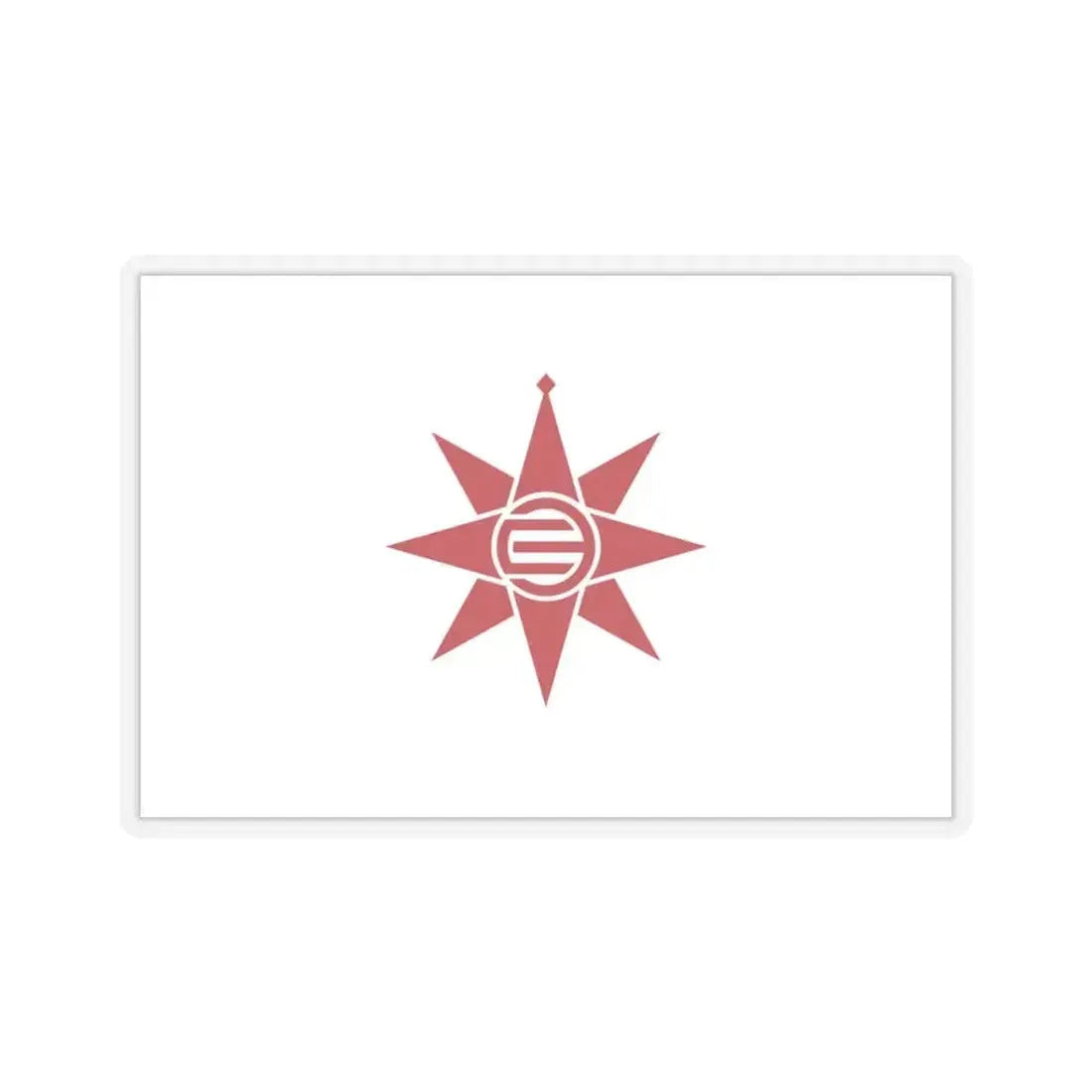 Flag of Yokosuka Kanagawa Japan - STICKER Vinyl Kiss-Cut Decal 3 Inch Transparent - The Sticker Space