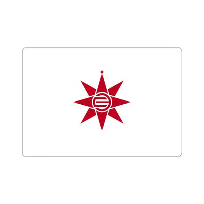 Flag of Yokosuka Kanagawa Japan - STICKER Vinyl Kiss-Cut Decal 3 Inch White - The Sticker Space