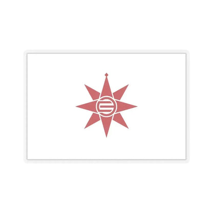 Flag of Yokosuka Kanagawa Japan - STICKER Vinyl Kiss-Cut Decal 6 Inch Transparent - The Sticker Space