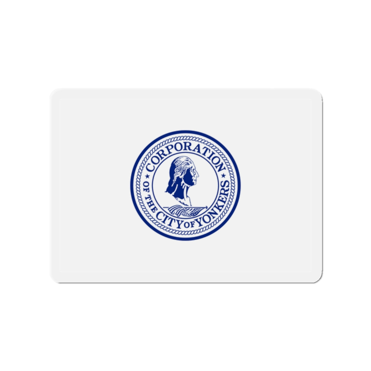 Flag of Yonkers New York - Die-Cut Magnet-2" x 2"-The Sticker Space