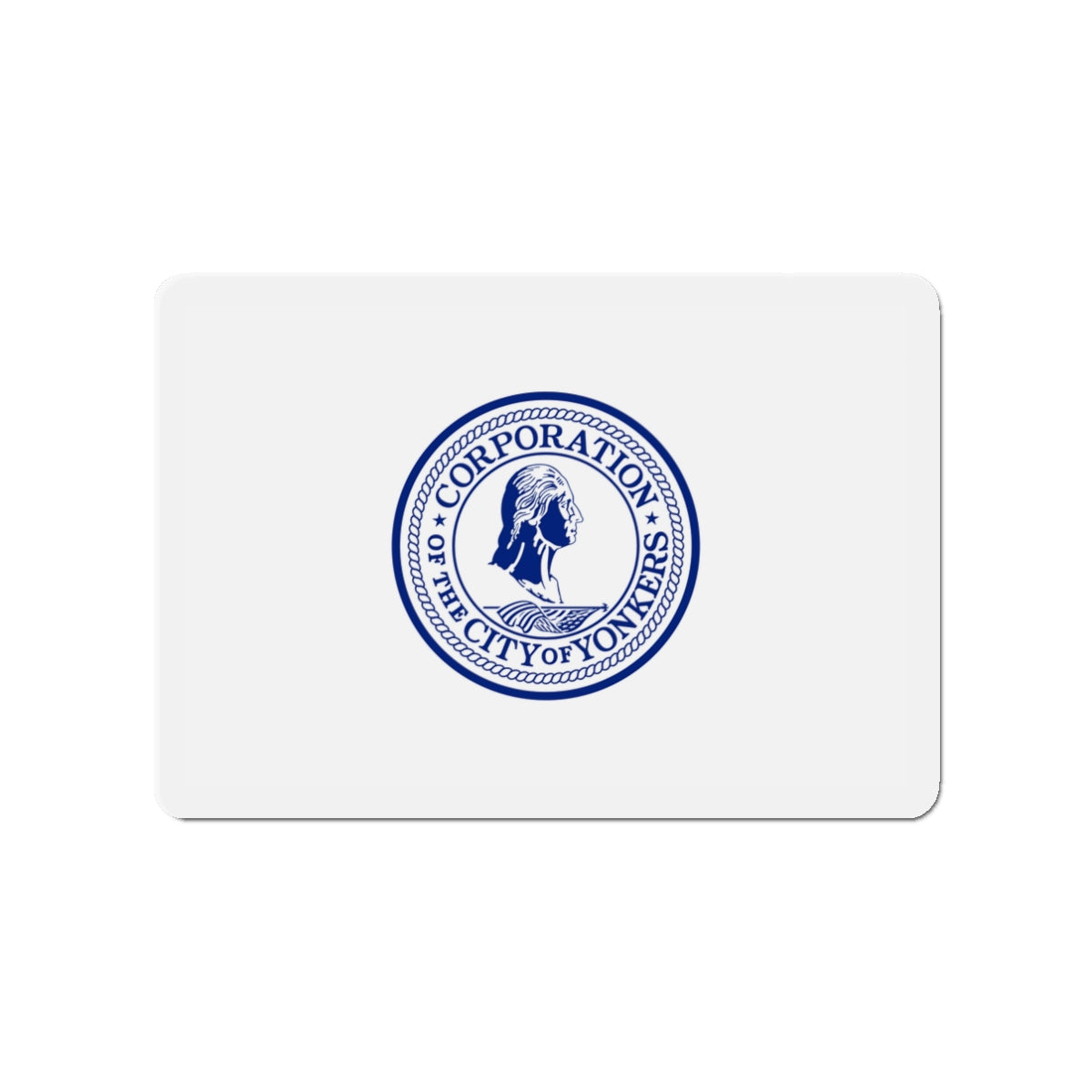 Flag of Yonkers New York - Die-Cut Magnet-3" x 3"-The Sticker Space