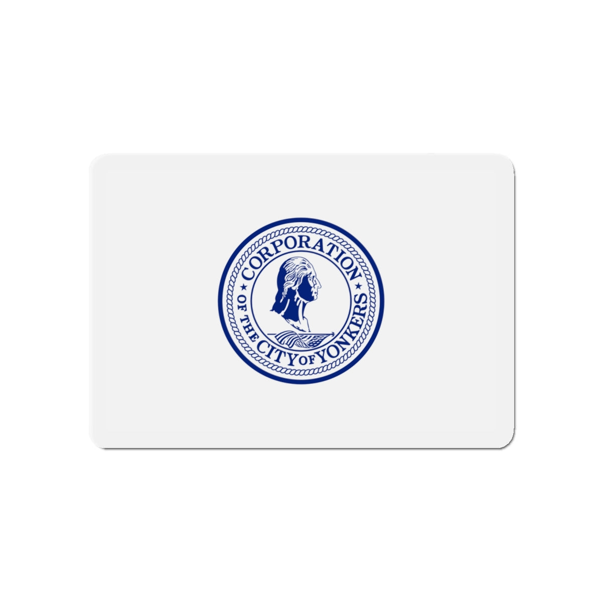 Flag of Yonkers New York - Die-Cut Magnet-4" x 4"-The Sticker Space