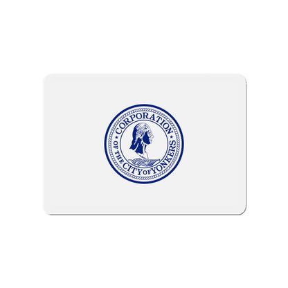 Flag of Yonkers New York - Die-Cut Magnet-4" x 4"-The Sticker Space