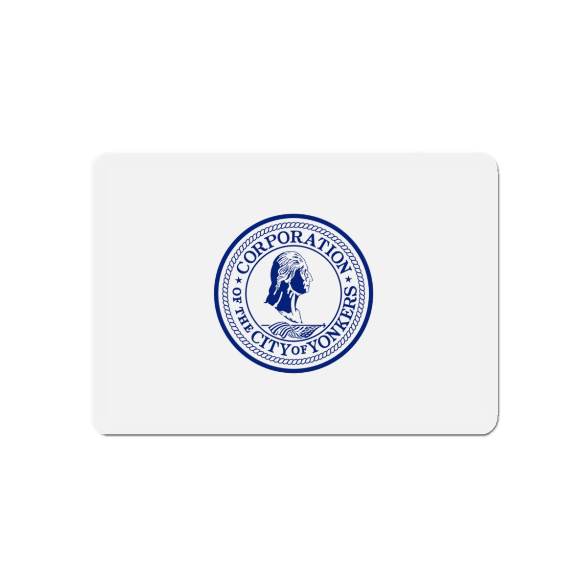 Flag of Yonkers New York - Die-Cut Magnet-5" x 5"-The Sticker Space