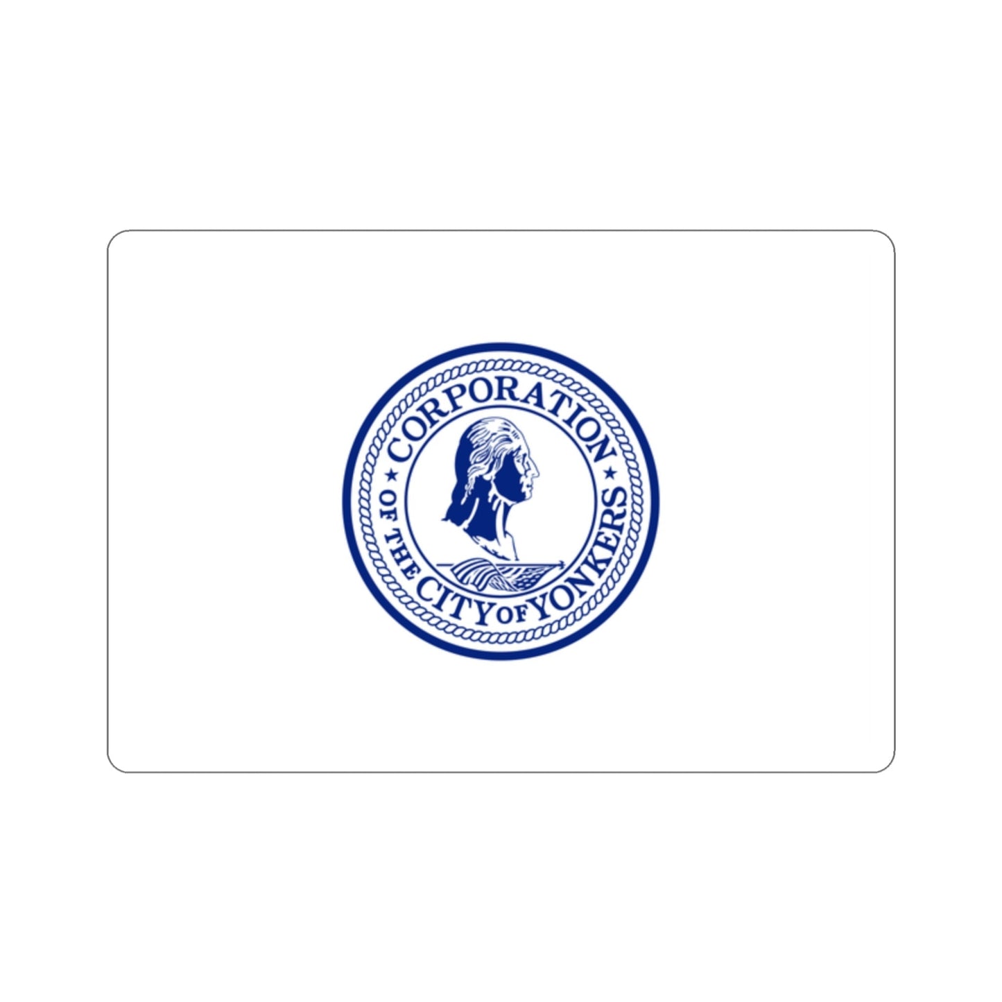 Flag of Yonkers New York USA STICKER Vinyl Die-Cut Decal-2 Inch-The Sticker Space