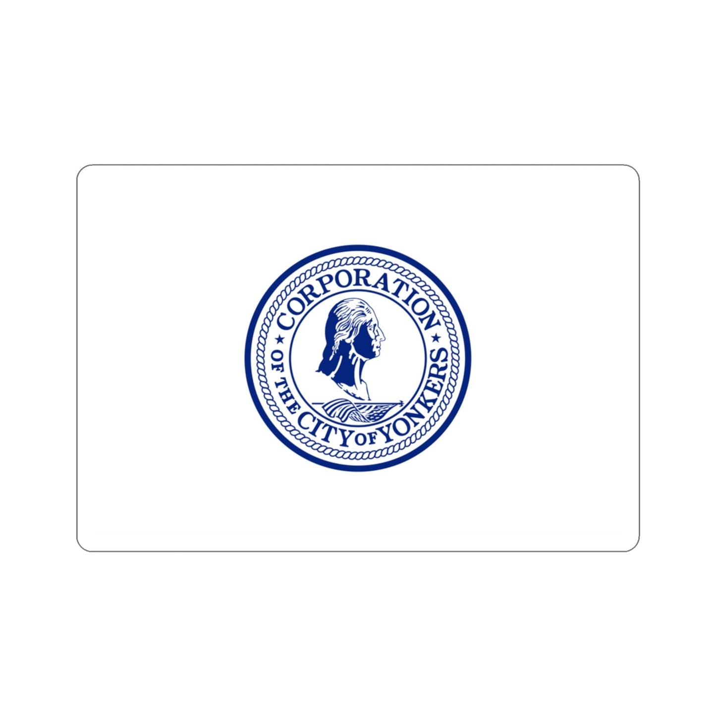 Flag of Yonkers New York USA STICKER Vinyl Die-Cut Decal-3 Inch-The Sticker Space