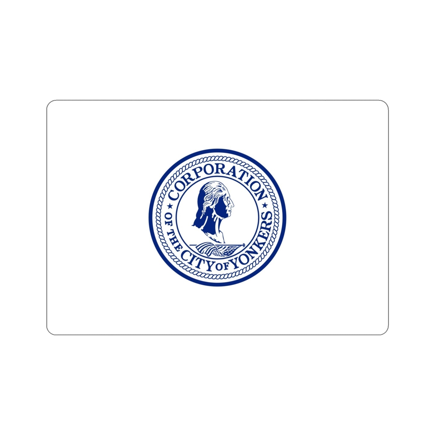 Flag of Yonkers New York USA STICKER Vinyl Die-Cut Decal-4 Inch-The Sticker Space