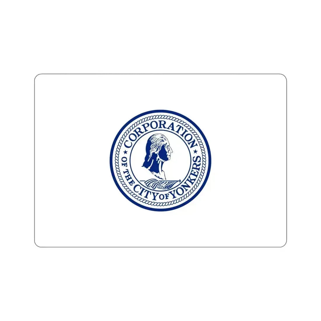 Flag of Yonkers New York USA STICKER Vinyl Die-Cut Decal 4 Inch - The Sticker Space