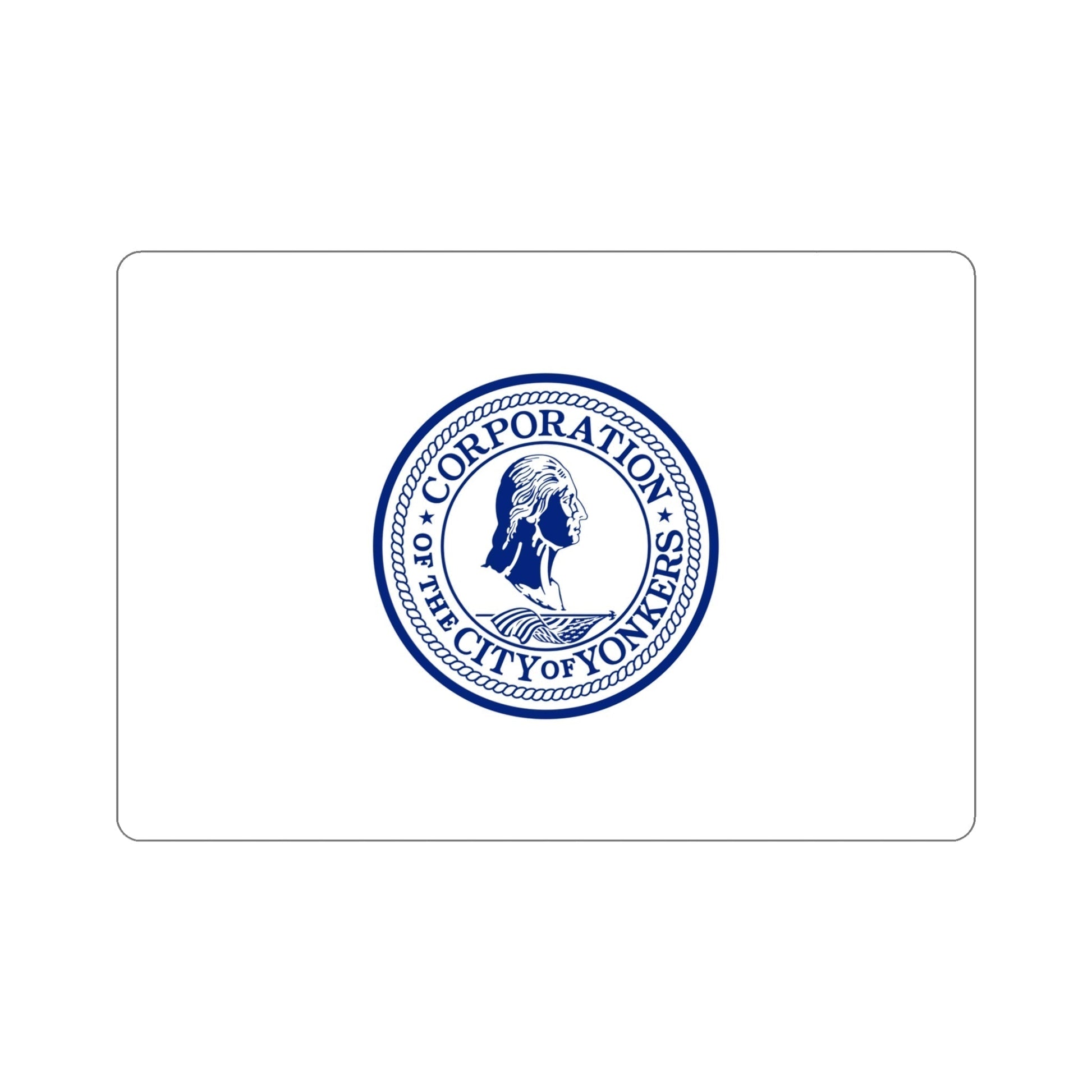 Flag of Yonkers New York USA STICKER Vinyl Die-Cut Decal-5 Inch-The Sticker Space