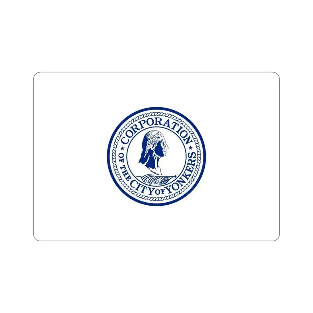 Flag of Yonkers New York USA STICKER Vinyl Die-Cut Decal 5 Inch - The Sticker Space