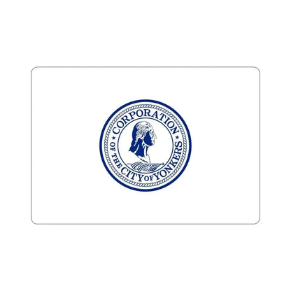 Flag of Yonkers New York USA STICKER Vinyl Die-Cut Decal 5 Inch - The Sticker Space