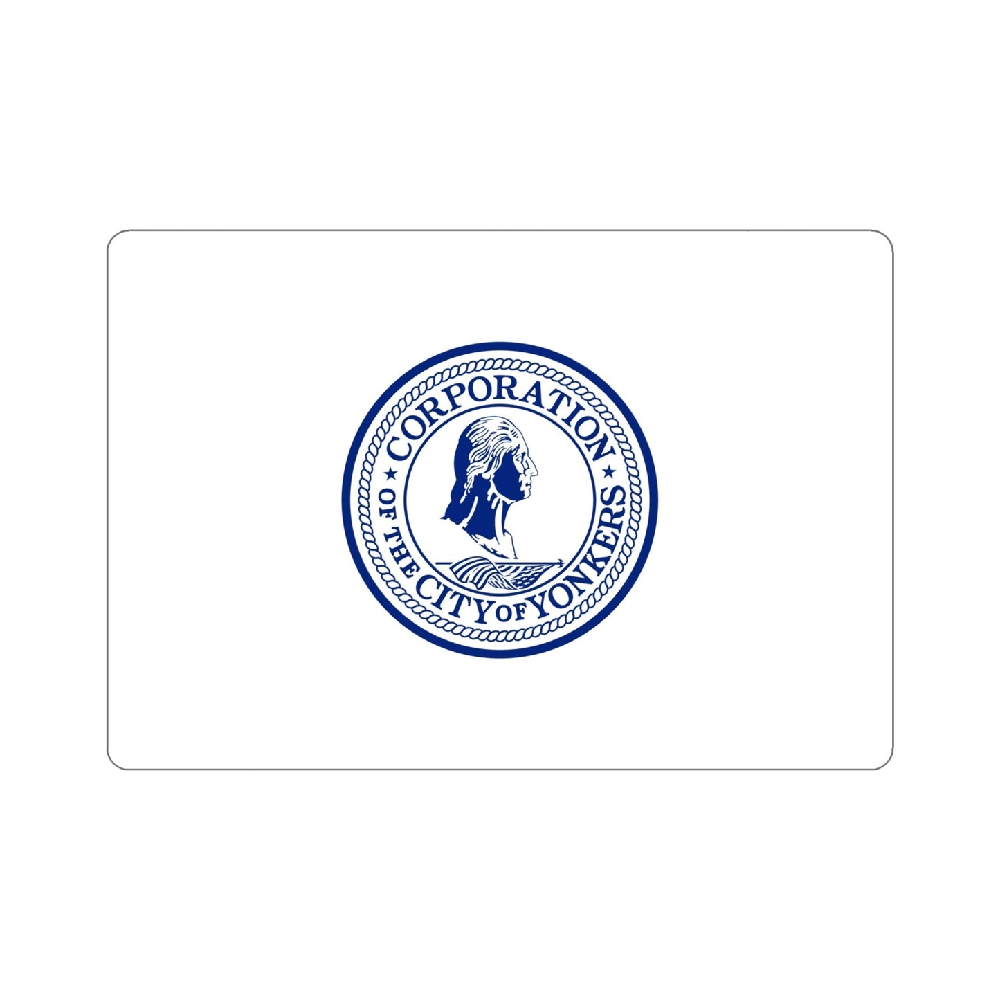 Flag of Yonkers New York USA STICKER Vinyl Die-Cut Decal-6 Inch-The Sticker Space