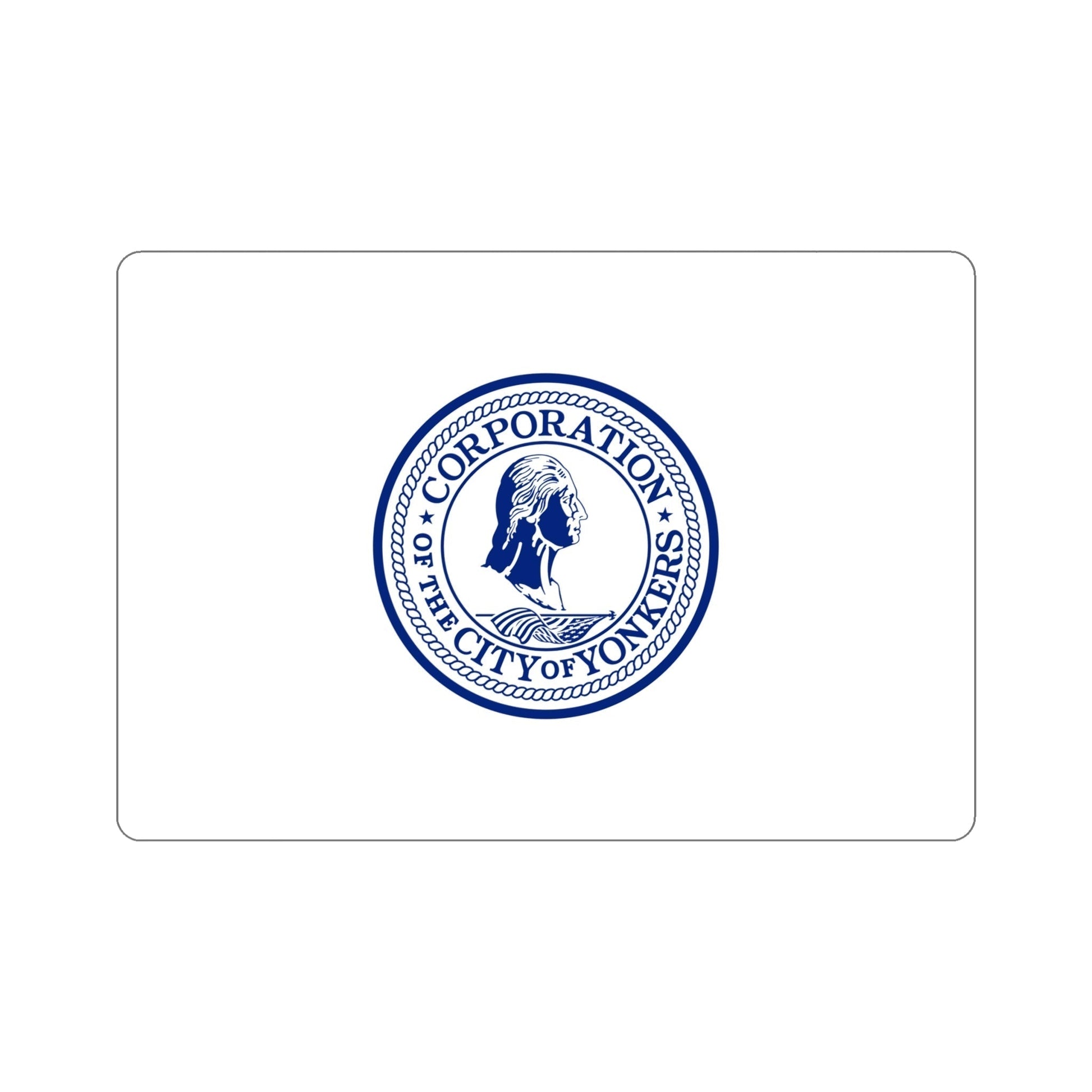Flag of Yonkers New York USA STICKER Vinyl Die-Cut Decal-6 Inch-The Sticker Space