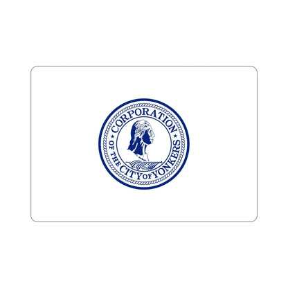 Flag of Yonkers New York USA STICKER Vinyl Die-Cut Decal-6 Inch-The Sticker Space