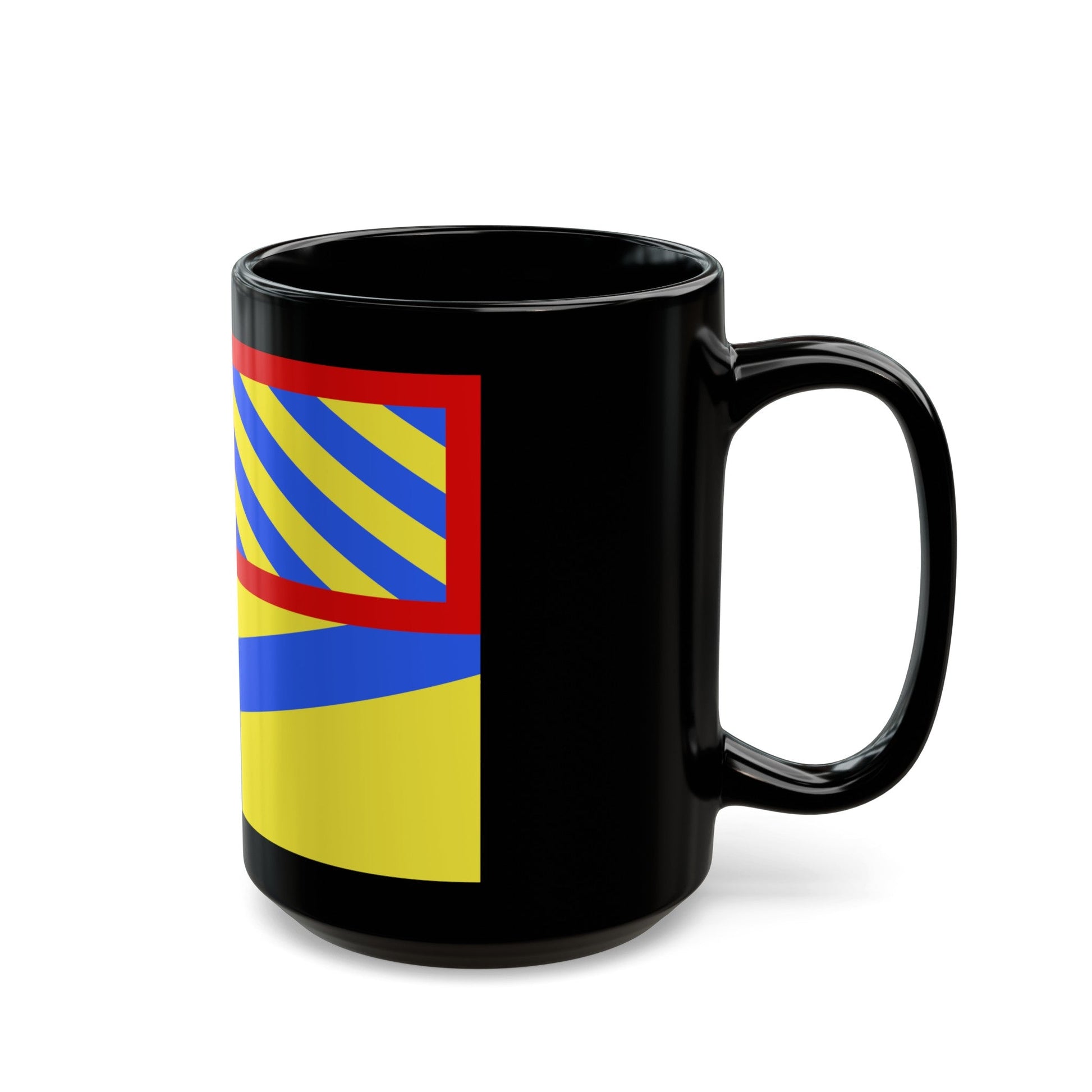 Flag of Yonne France 2 - Black Coffee Mug-The Sticker Space