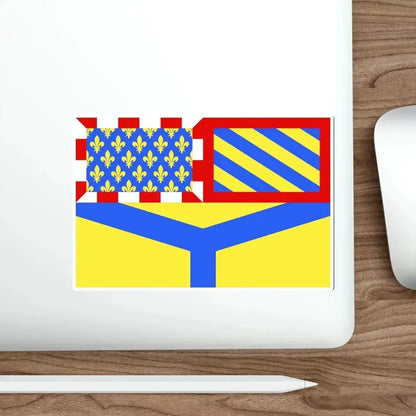 Flag of Yonne France 2 STICKER Vinyl Die-Cut Decal - The Sticker Space
