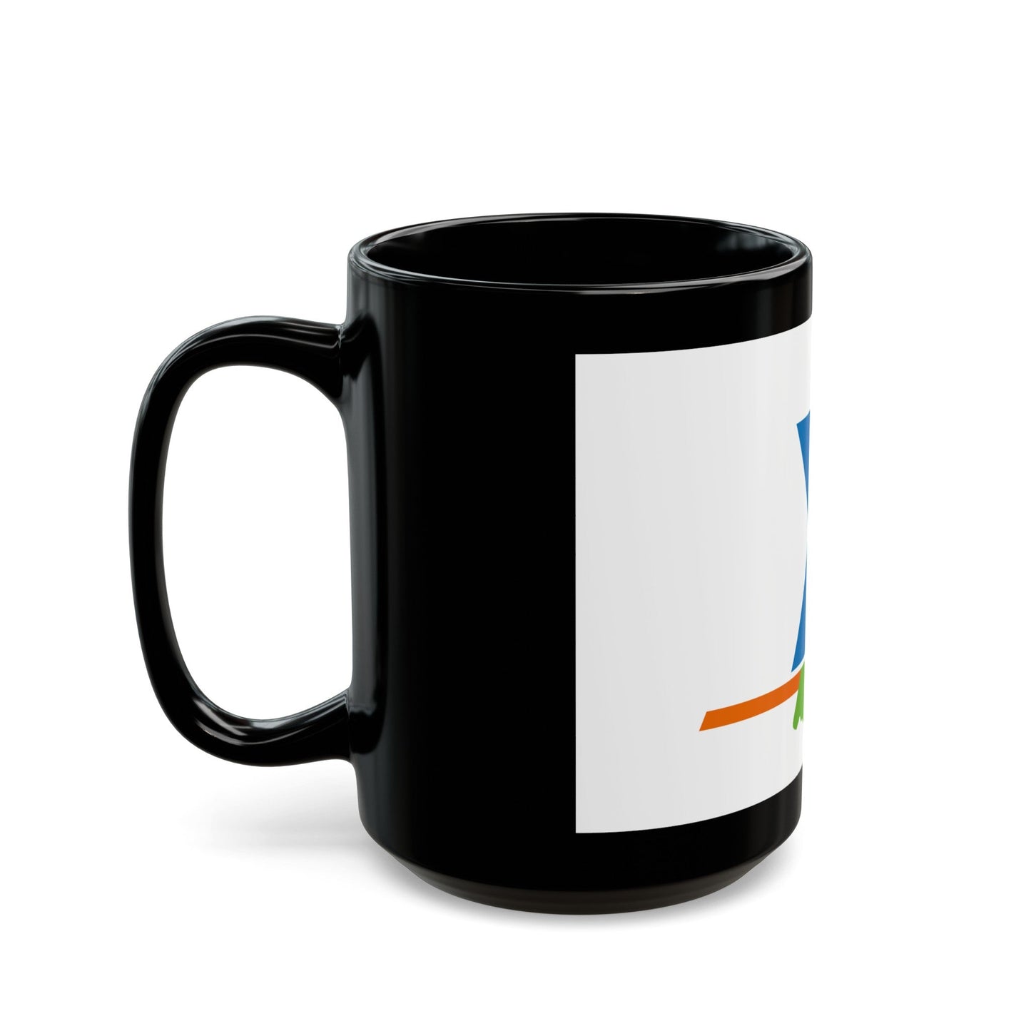 Flag of Yonne France - Black Coffee Mug-The Sticker Space