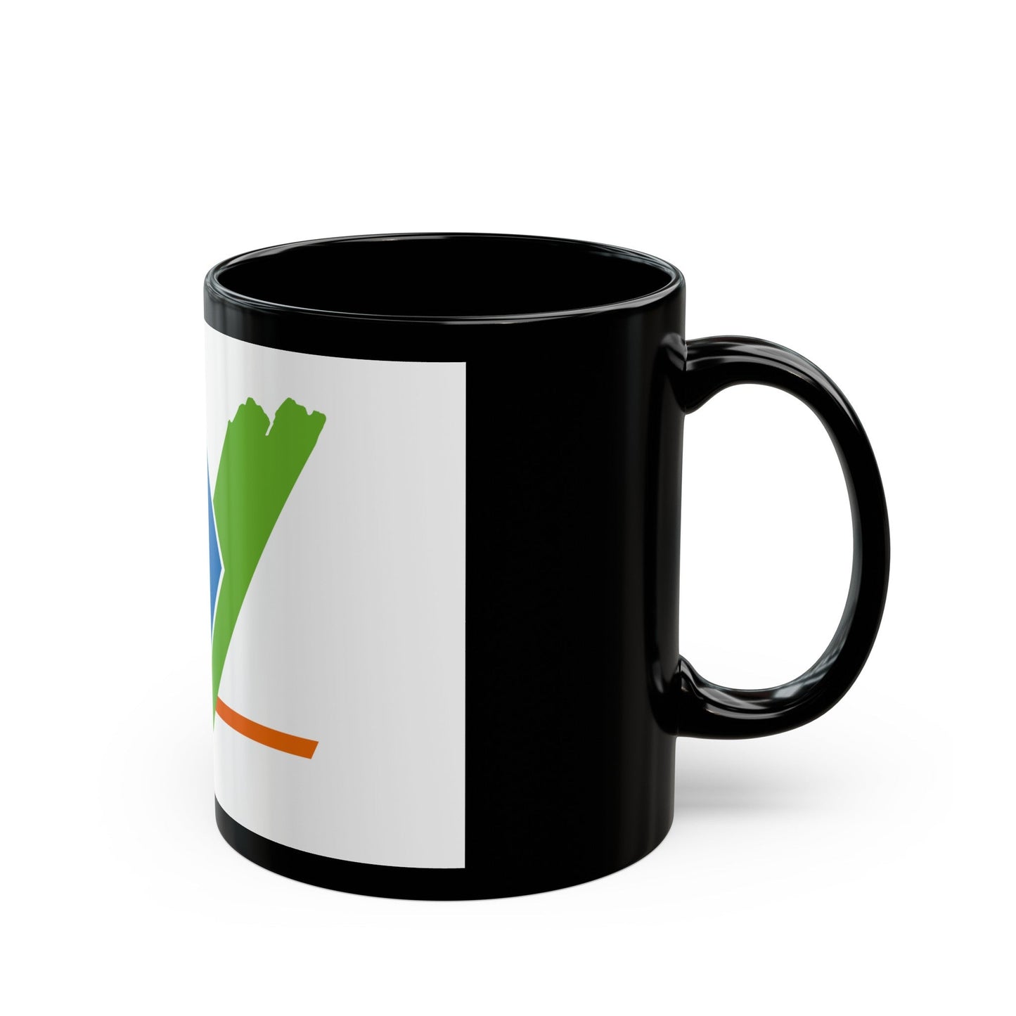 Flag of Yonne France - Black Coffee Mug-The Sticker Space