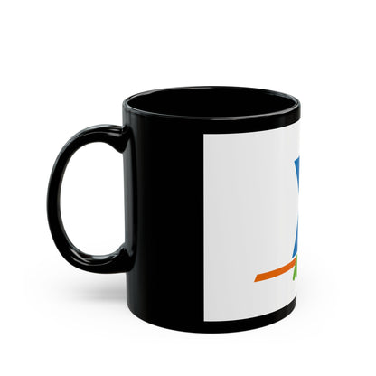 Flag of Yonne France - Black Coffee Mug-The Sticker Space