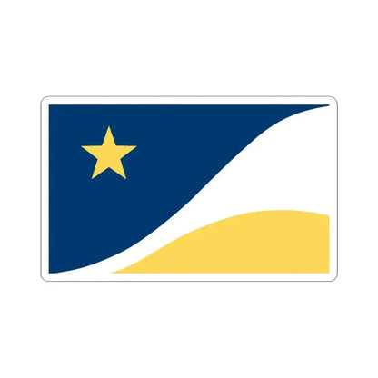 Flag of Yorba Linda California (United States) STICKER Vinyl Kiss-Cut Decal 3 Inch White - The Sticker Space