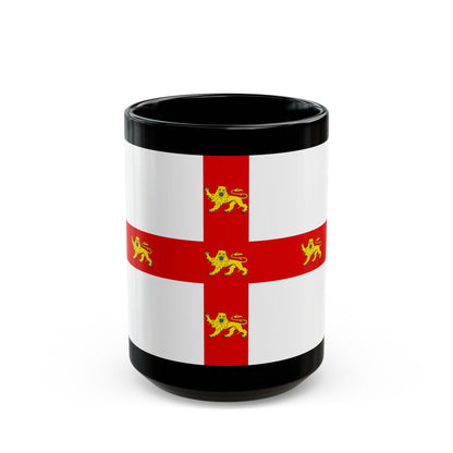 Flag of York UK - Black Coffee Mug-15oz-The Sticker Space