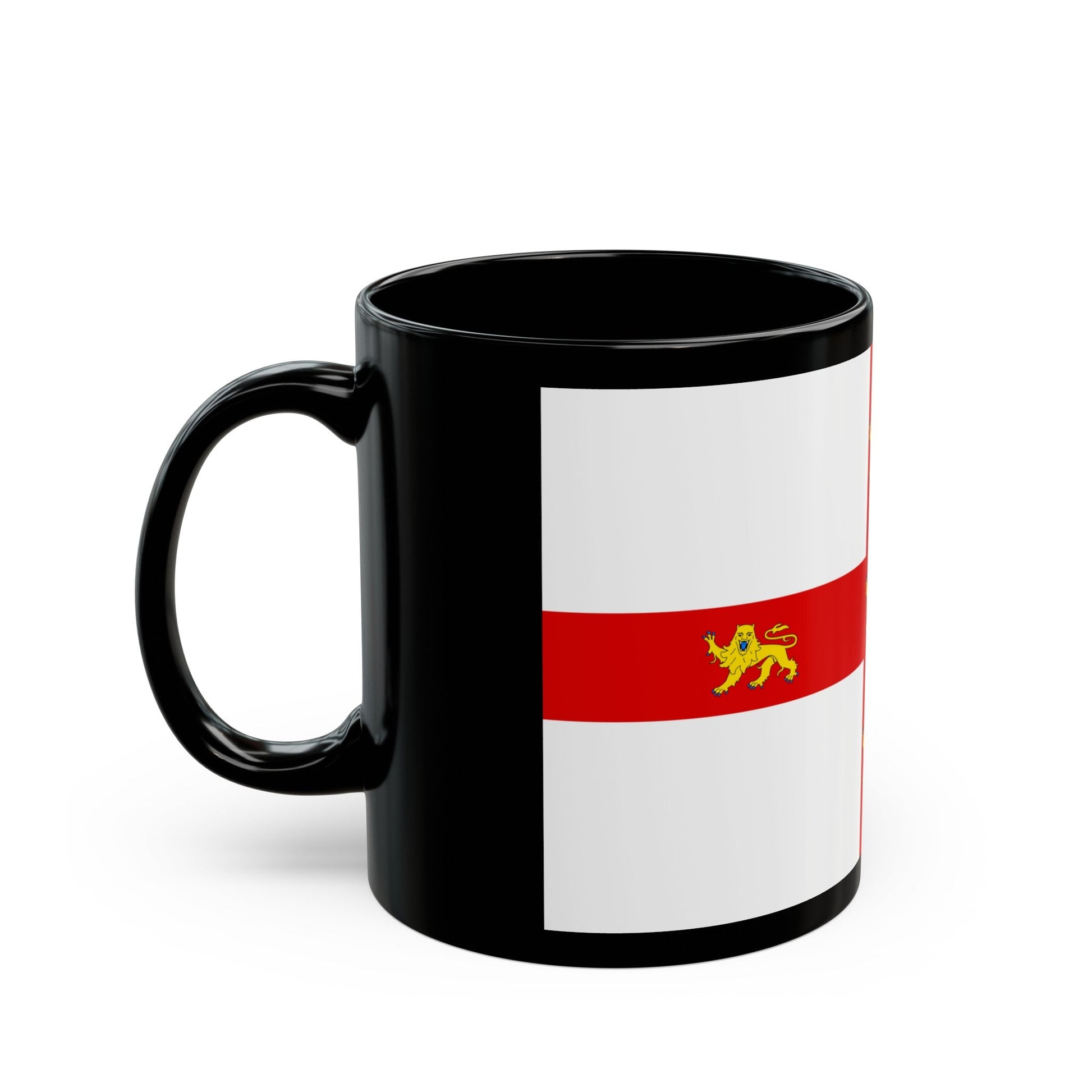 Flag of York UK - Black Coffee Mug-The Sticker Space