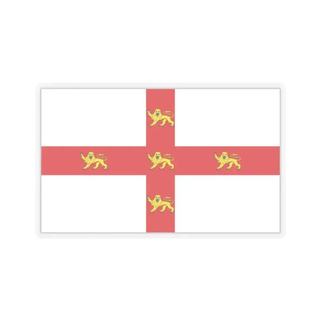 Flag of York UK - STICKER Vinyl Kiss-Cut Decal 2 Inch Transparent - The Sticker Space