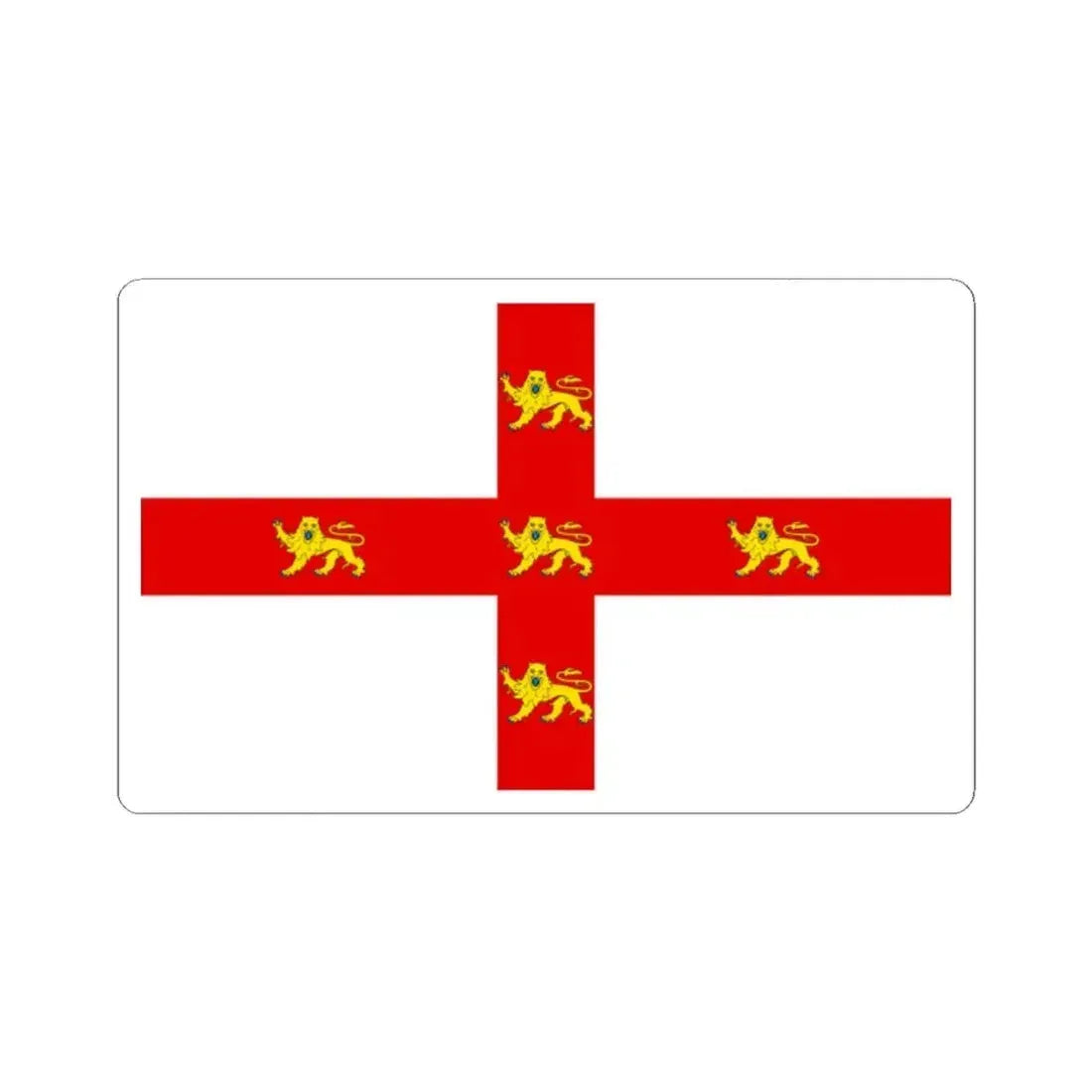 Flag of York UK - STICKER Vinyl Kiss-Cut Decal 2 Inch White - The Sticker Space