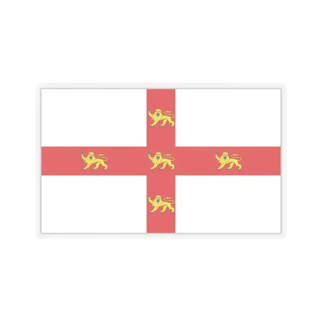 Flag of York UK - STICKER Vinyl Kiss-Cut Decal 3 Inch Transparent - The Sticker Space