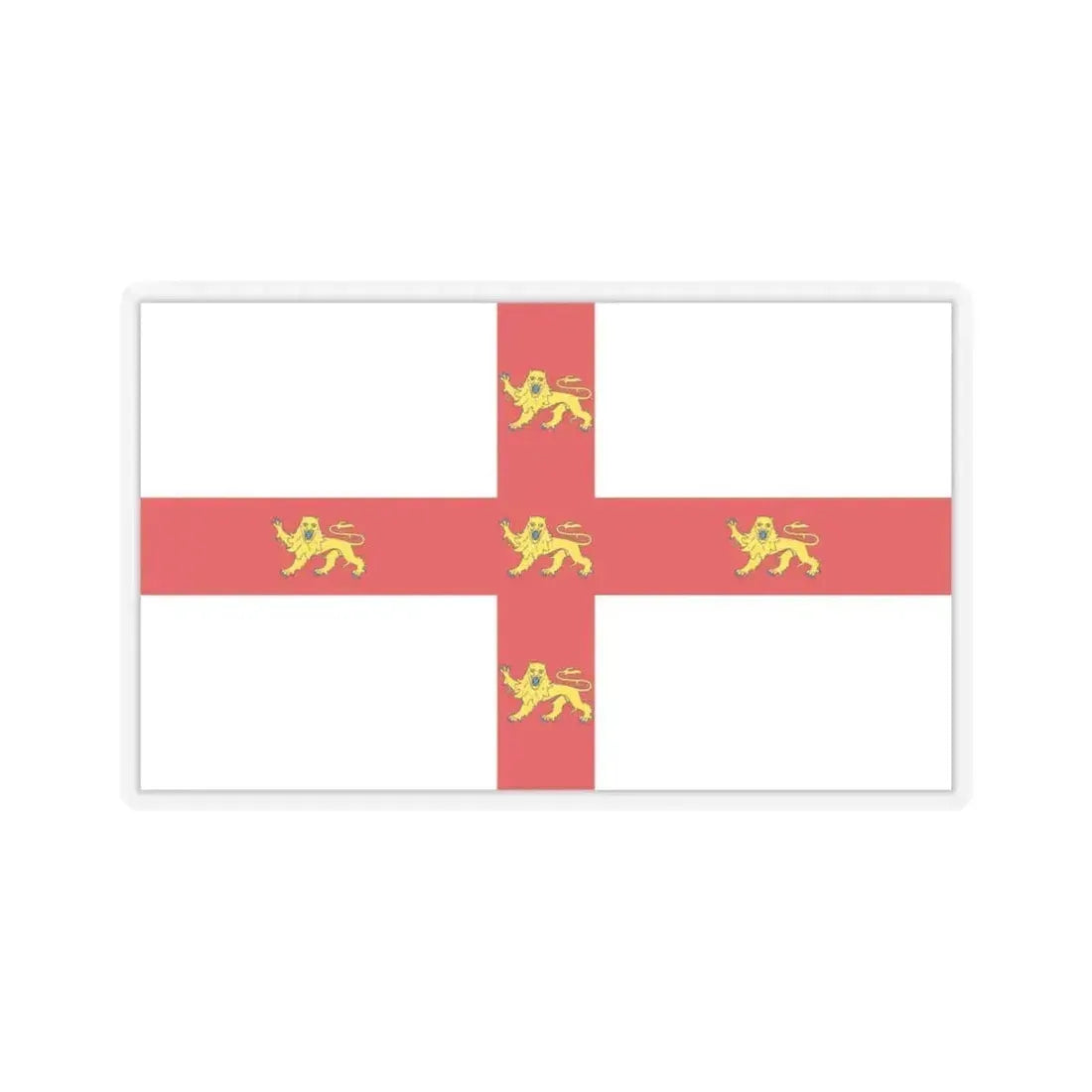 Flag of York UK - STICKER Vinyl Kiss-Cut Decal 4 Inch Transparent - The Sticker Space