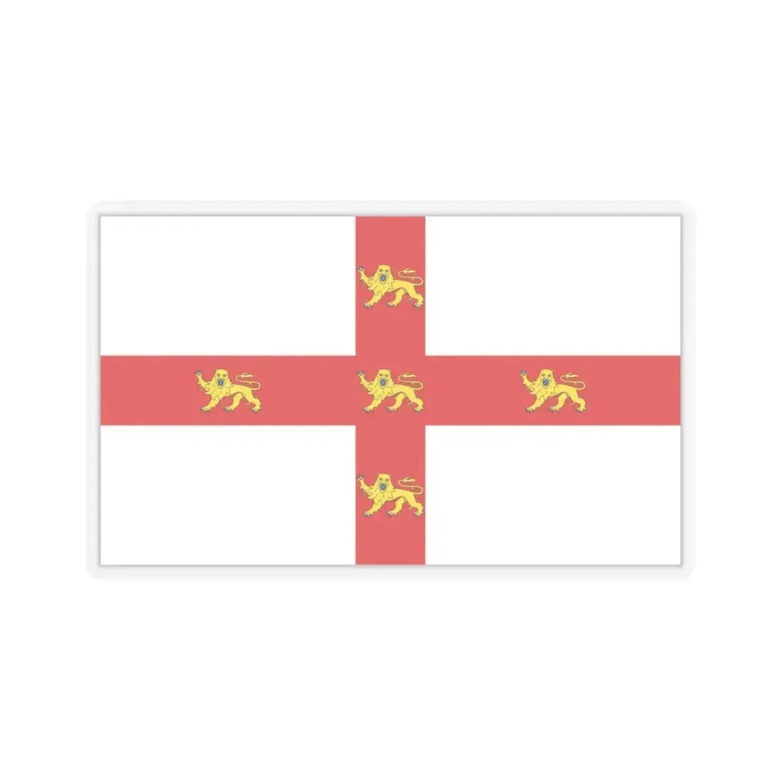 Flag of York UK - STICKER Vinyl Kiss-Cut Decal 6 Inch Transparent - The Sticker Space