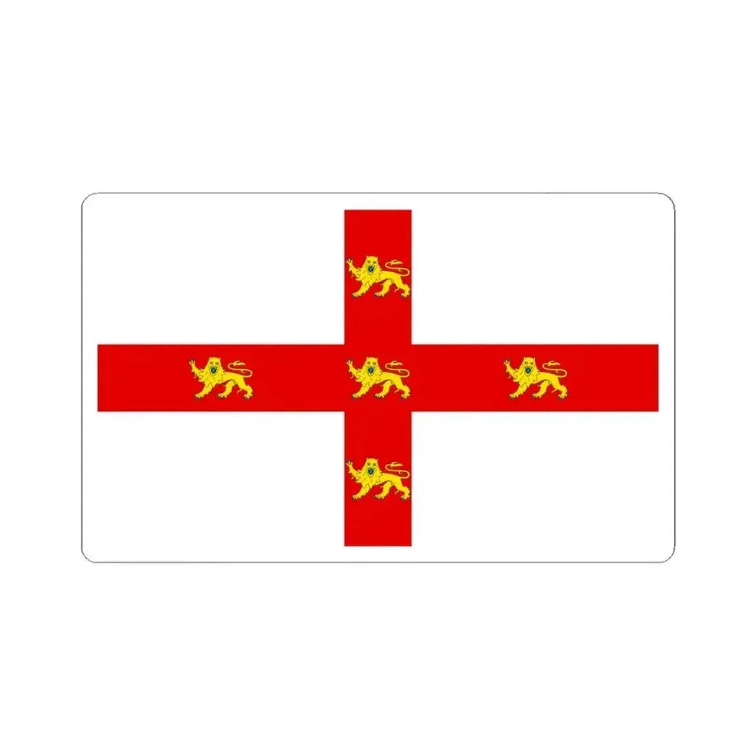 Flag of York UK - STICKER Vinyl Kiss-Cut Decal 6 Inch White - The Sticker Space