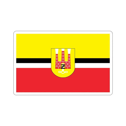 Flag of Żyrardów Poland STICKER Vinyl Die-Cut Decal 3 Inch - The Sticker Space