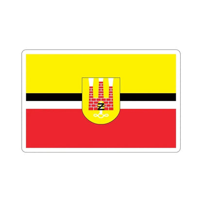 Flag of Żyrardów Poland STICKER Vinyl Die-Cut Decal 4 Inch - The Sticker Space
