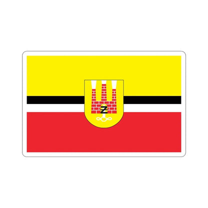 Flag of Żyrardów Poland STICKER Vinyl Die-Cut Decal 4 Inch - The Sticker Space