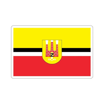Flag of Żyrardów Poland STICKER Vinyl Die-Cut Decal 5 Inch - The Sticker Space