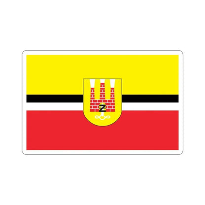 Flag of Żyrardów Poland STICKER Vinyl Die-Cut Decal 5 Inch - The Sticker Space