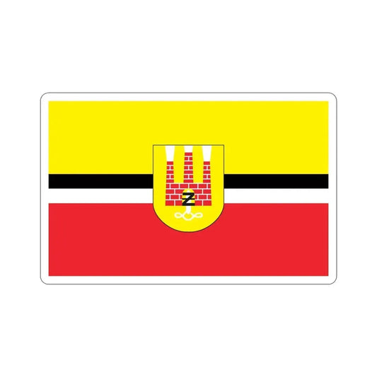 Flag of Żyrardów Poland STICKER Vinyl Die-Cut Decal 6 Inch - The Sticker Space
