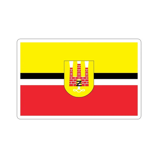 Flag of Żyrardów Poland STICKER Vinyl Die-Cut Decal 6 Inch - The Sticker Space