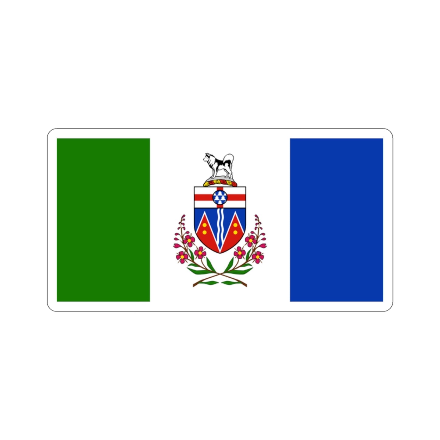 Flag of Yukon Canada STICKER Vinyl Die-Cut Decal-2 Inch-The Sticker Space