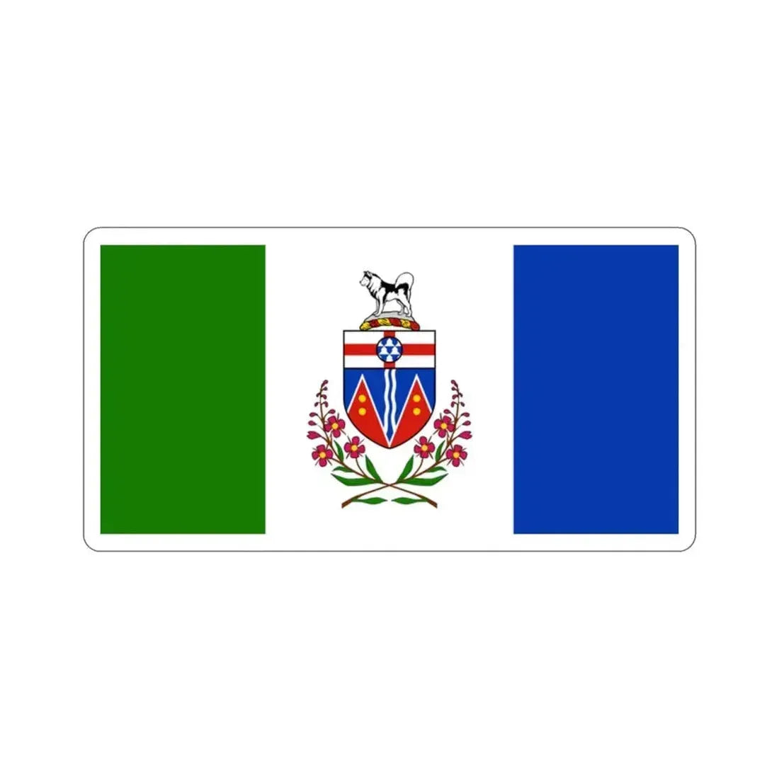 Flag of Yukon Canada STICKER Vinyl Die-Cut Decal 2 Inch - The Sticker Space