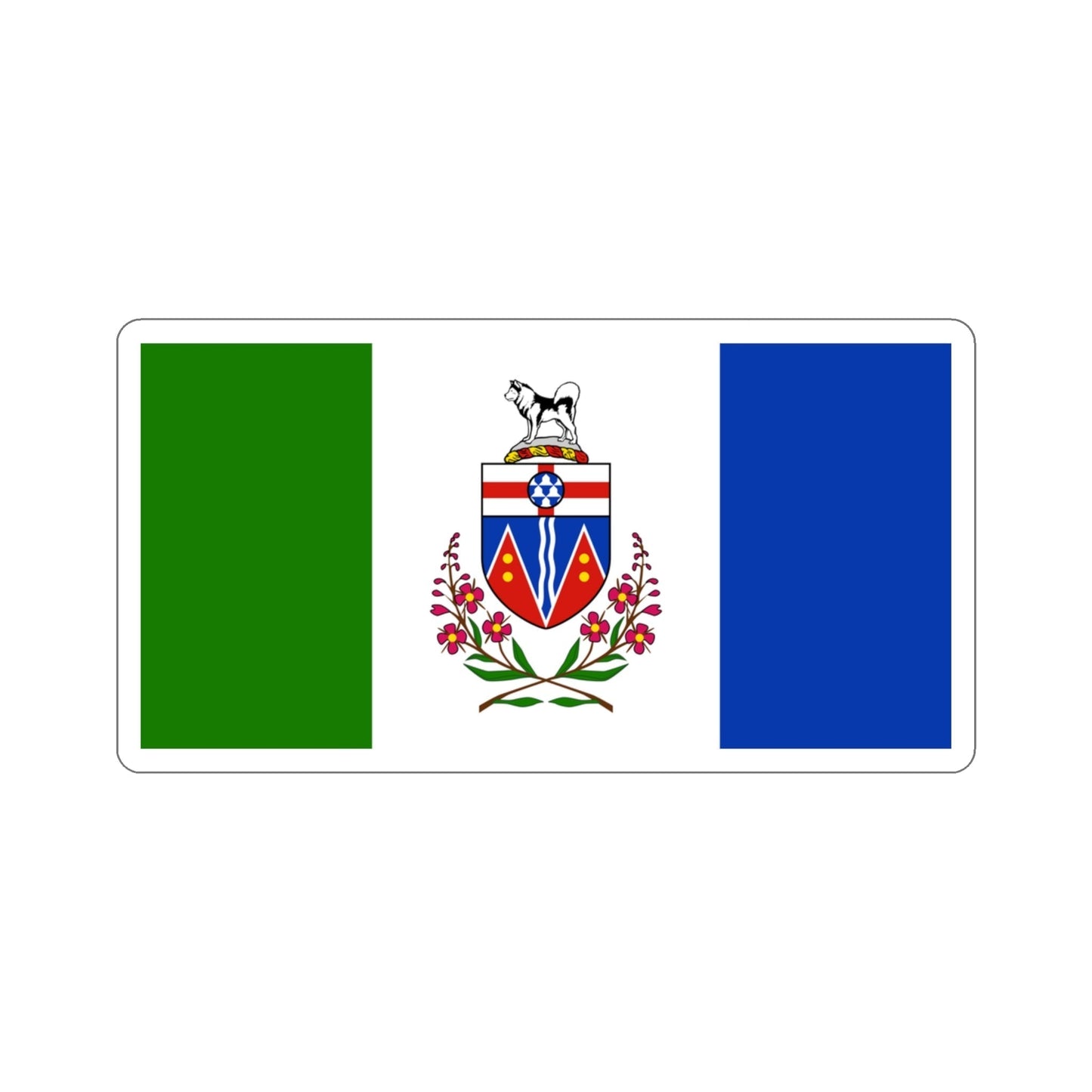 Flag of Yukon Canada STICKER Vinyl Die-Cut Decal-3 Inch-The Sticker Space