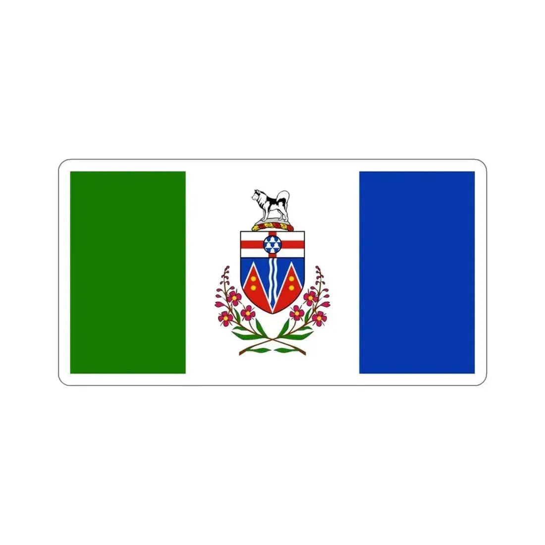 Flag of Yukon Canada STICKER Vinyl Die-Cut Decal 3 Inch - The Sticker Space