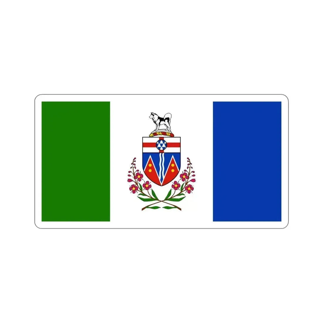 Flag of Yukon Canada STICKER Vinyl Die-Cut Decal 4 Inch - The Sticker Space