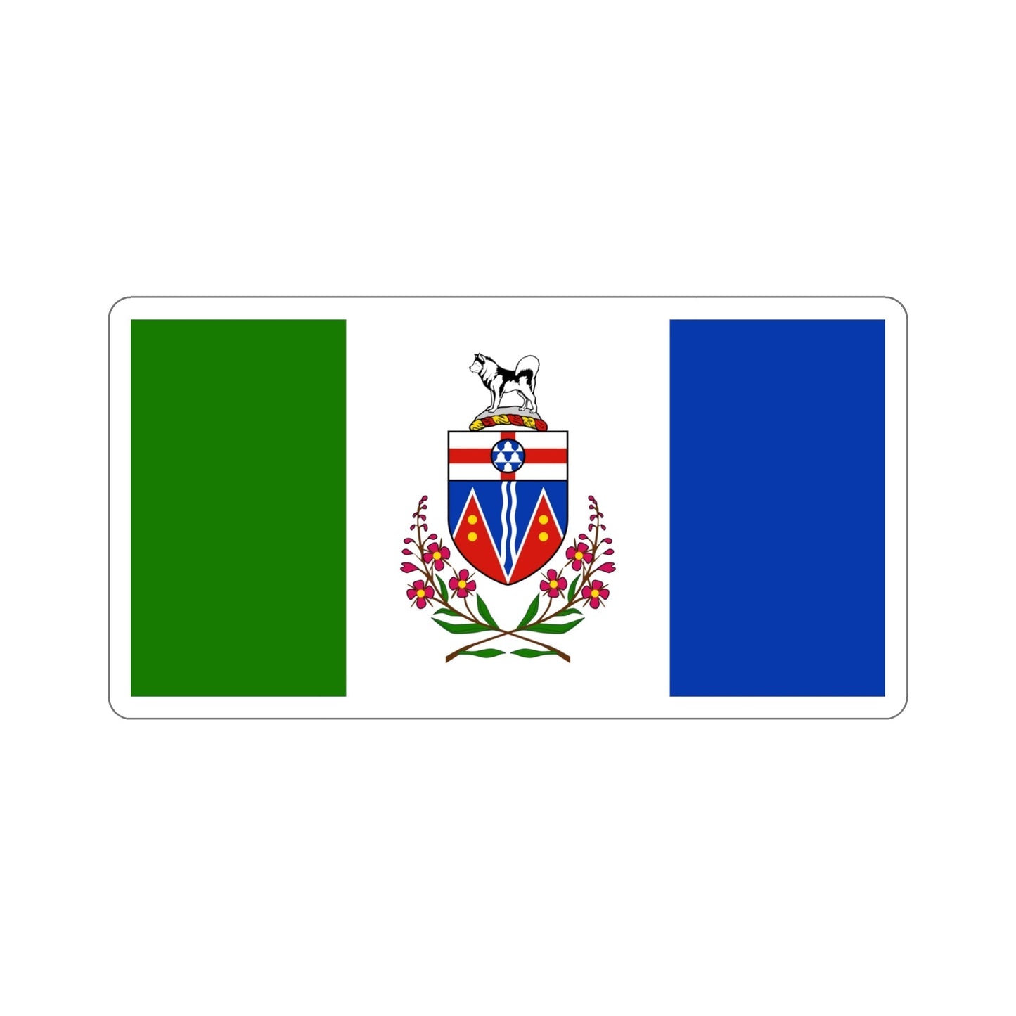 Flag of Yukon Canada STICKER Vinyl Die-Cut Decal-5 Inch-The Sticker Space