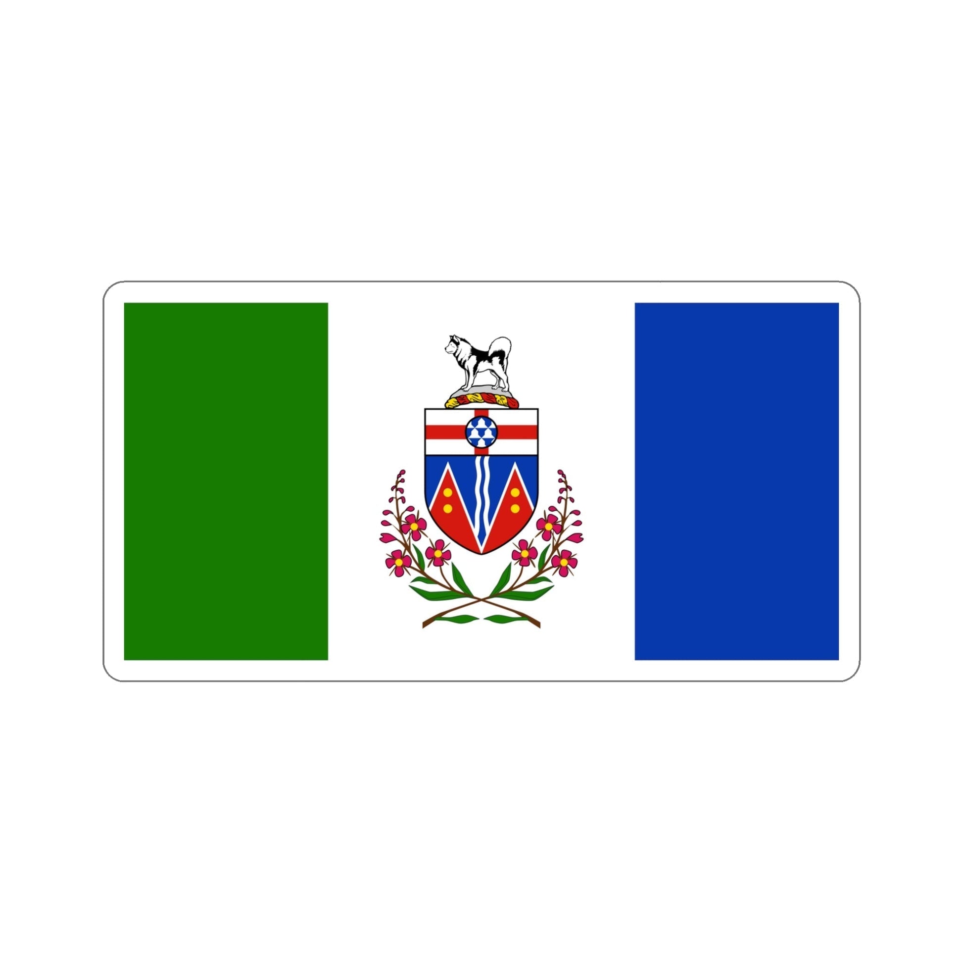 Flag of Yukon Canada STICKER Vinyl Die-Cut Decal-5 Inch-The Sticker Space